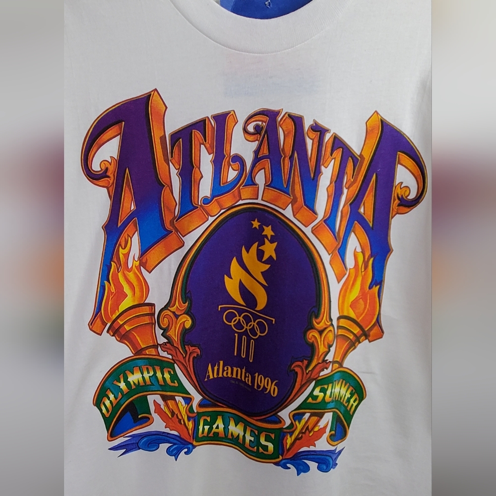 Vintage 1996 Atlanta Olympic T-shirt - Picture 2 of 10